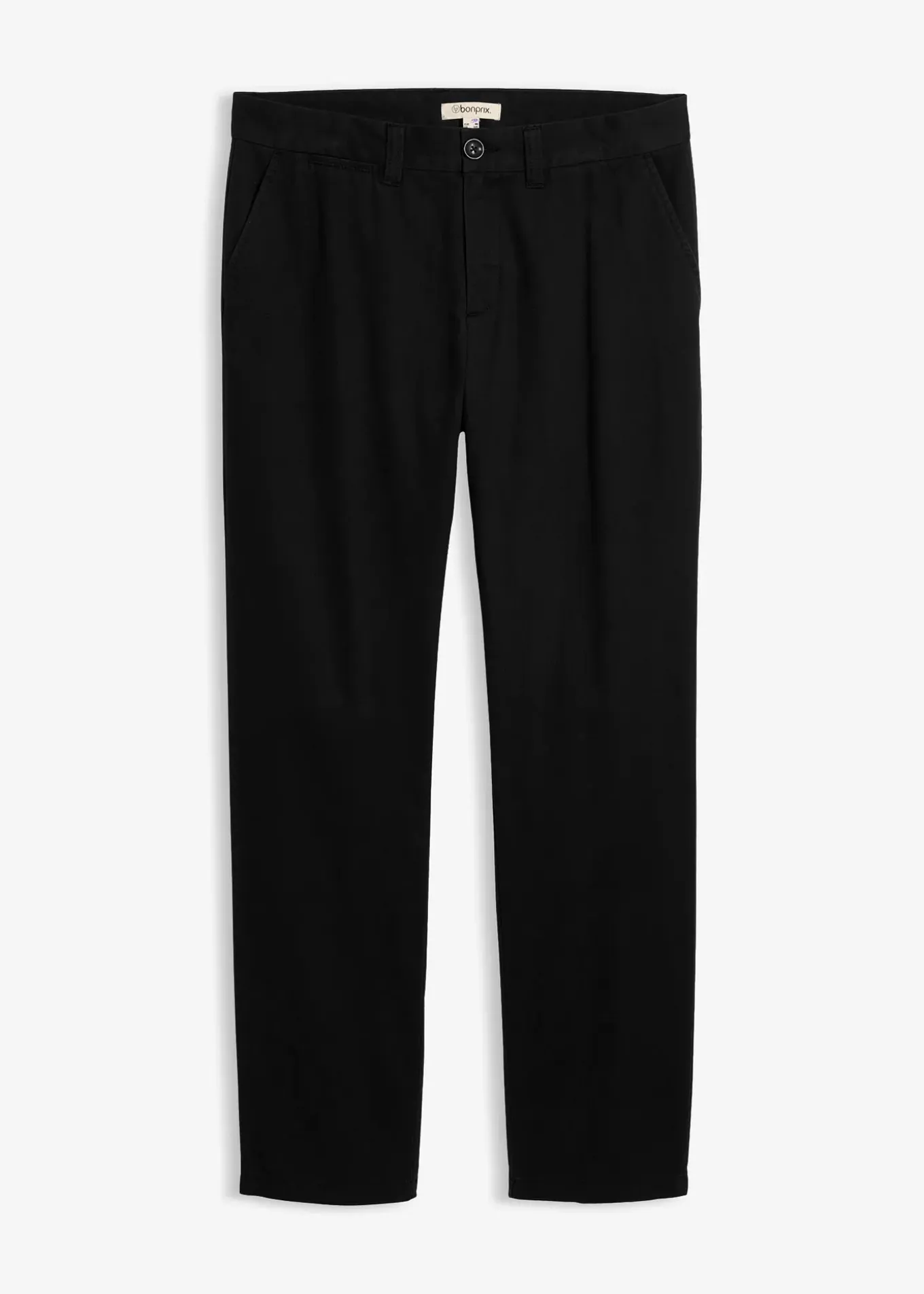 Pantalon regular en twill, droit, 100% coton