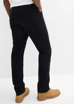 Pantalon regular en twill, droit, 100% coton