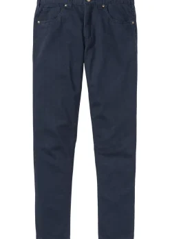 Pantalon regular en twill, droit, 100% coton
