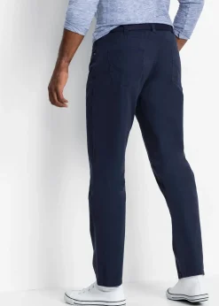 Pantalon regular en twill, droit, 100% coton