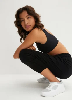 Pantalon sarouel décontracté avec ourlet resserré