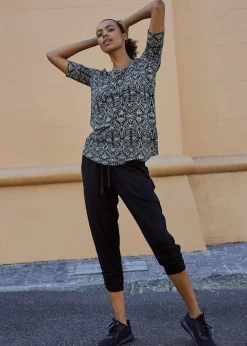 Pantalon sarouel décontracté avec ourlet resserré