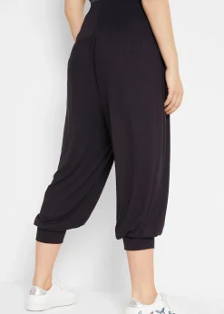 Pantalon sarouel en viscose douce et extensible