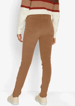 Pantalon skinny en velours côtelé extensible