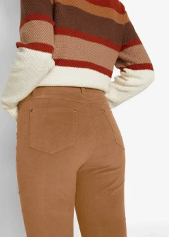 Pantalon skinny en velours côtelé extensible