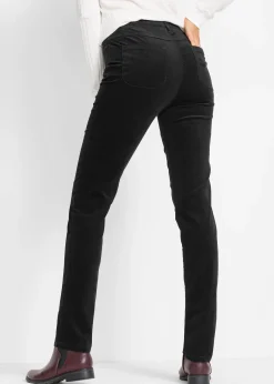 Pantalon slim en velours côtelé extensible