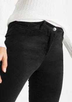 Pantalon slim en velours côtelé extensible