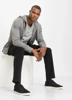 Pantalon slim extensible, jambes droites, avec poches cargo