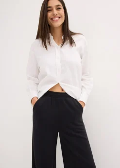 Pantalon sweat de jogging large en coton mélangé