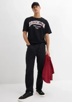 Pantalon taille extensible fuselé en twill 100% coton