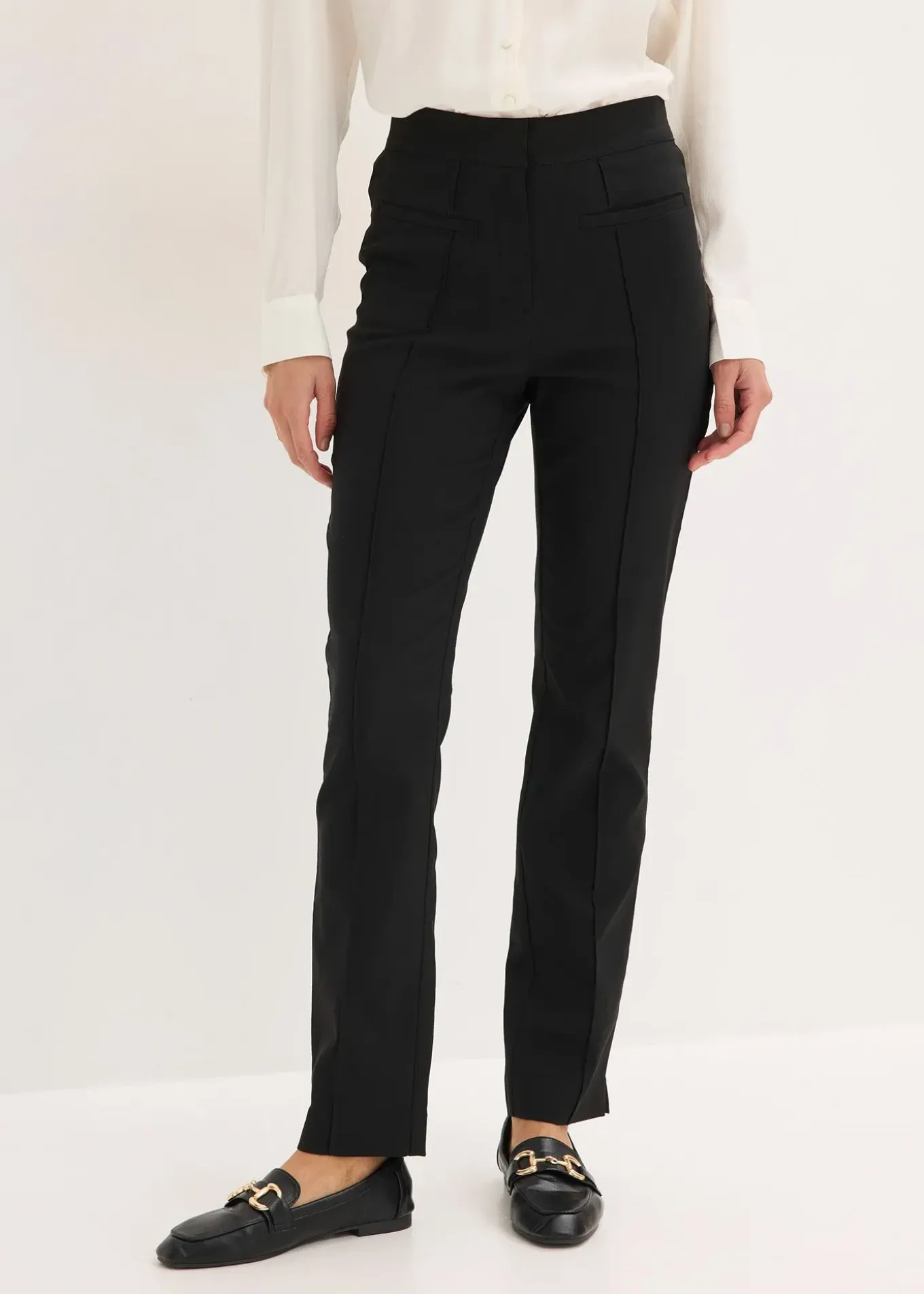 Pantalon taille extensible en bengaline