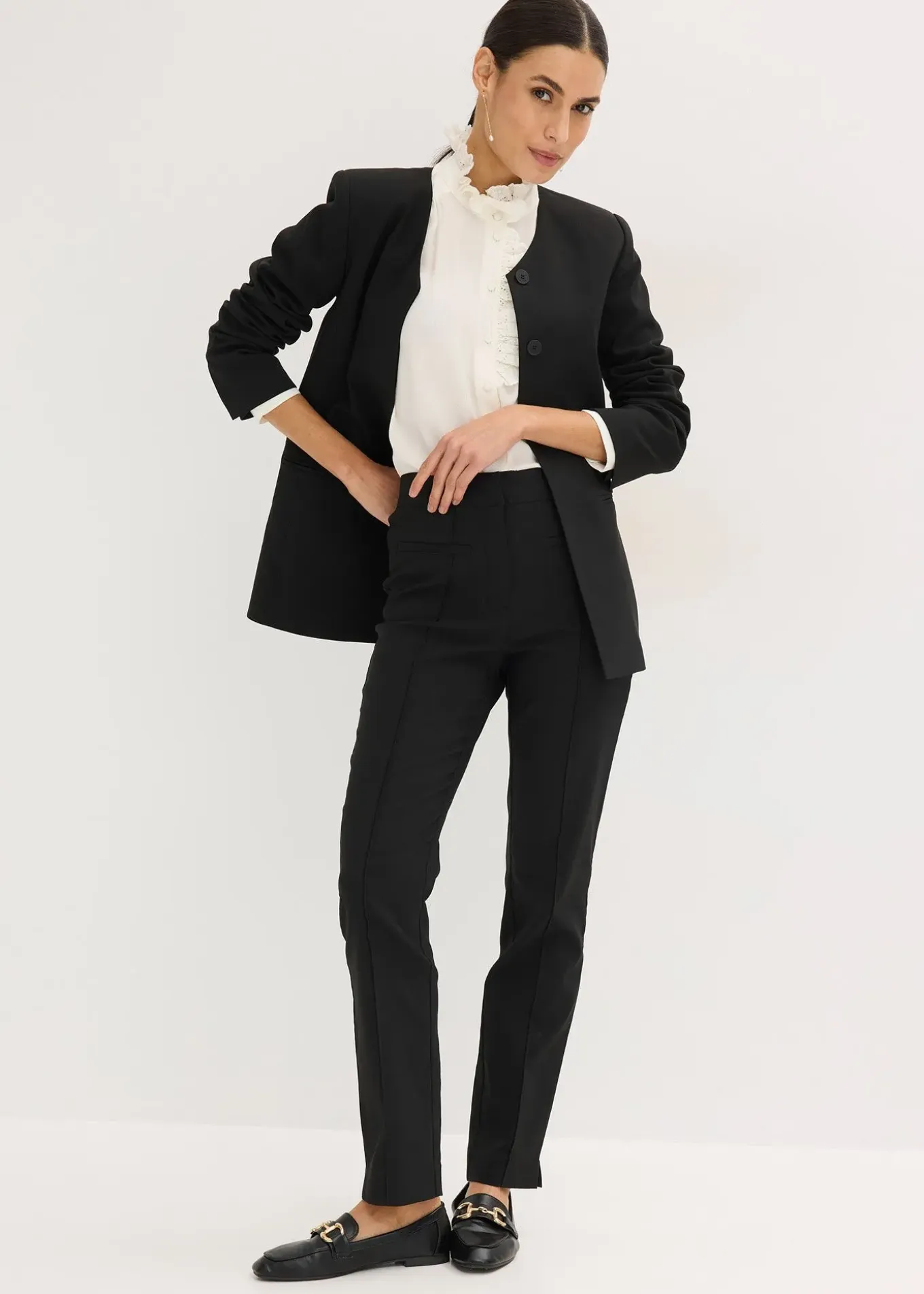 Pantalon taille extensible en bengaline