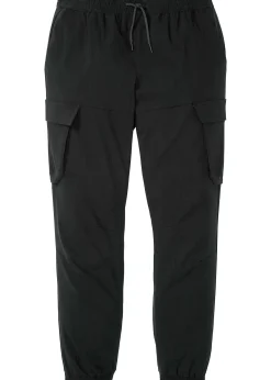 Pantalon taille extensible avec poches cargo, droit et regular