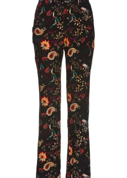 Pantalon taille élastiquée en viscose