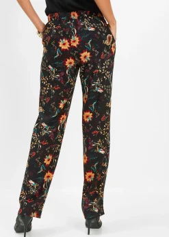 Pantalon taille élastiquée en viscose