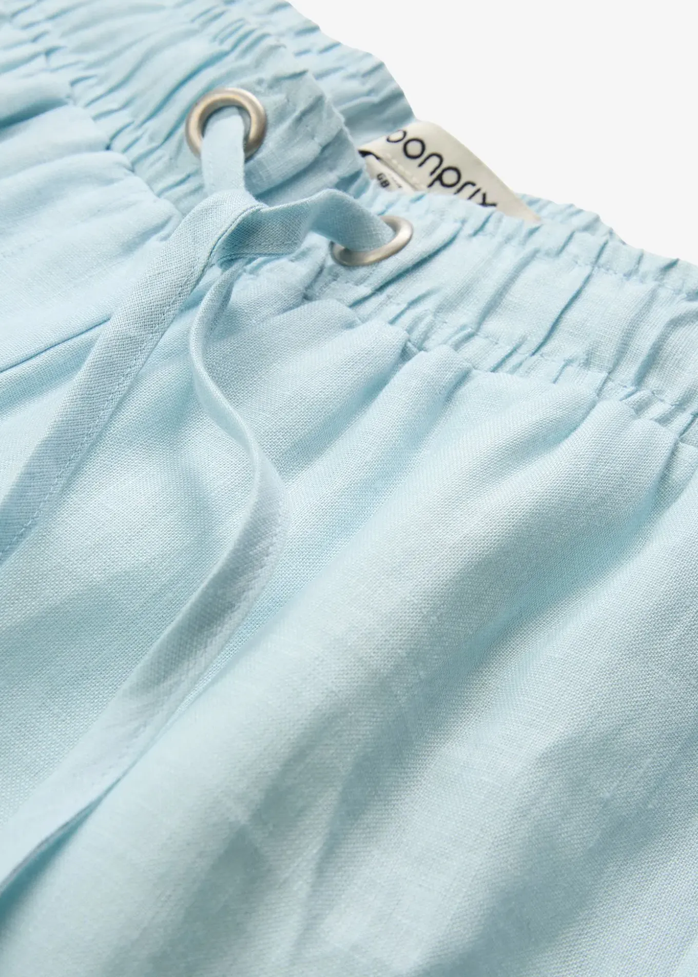 Pantalon taille élastiquée 100% lin