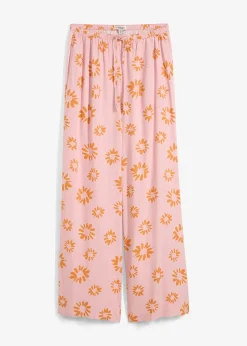 Pantalon taille élastiquée en viscose douce