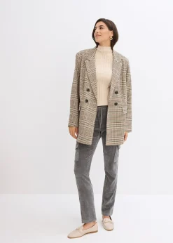 Pantalon taille élastiquée en velours côtelé