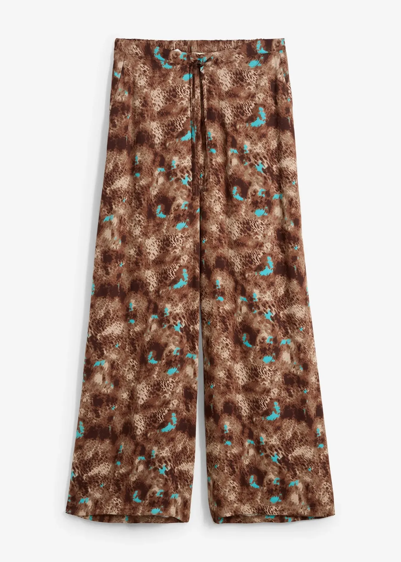 Pantalon taille élastiquée en viscose fluide