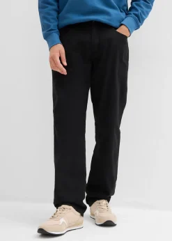 Pantalon thermique, droit et décontracté, taille élastiquée