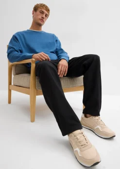 Pantalon thermique, droit et décontracté, taille élastiquée