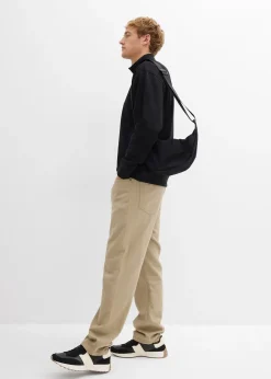 Pantalon thermique, droit et décontracté, taille élastiquée