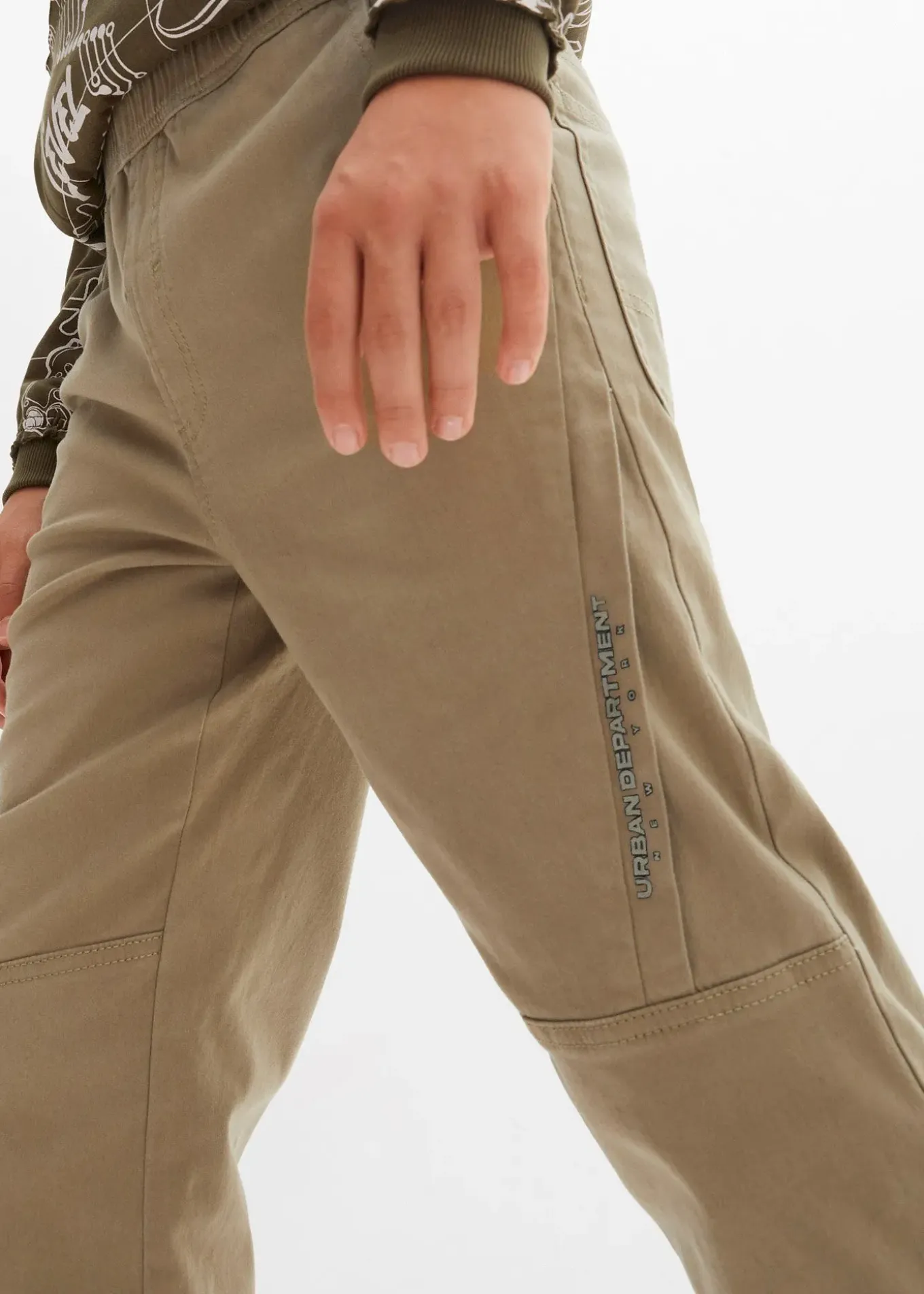 Pantalon thermique et ample à taille élastiquée et doublure en jersey