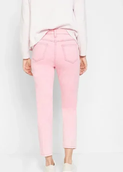 Pantalon twill raccourci look used