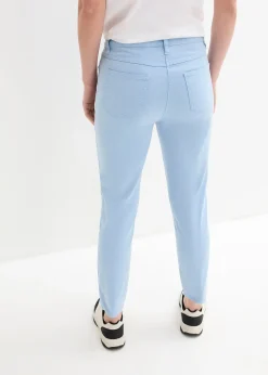 Pantalon twill raccourci look used