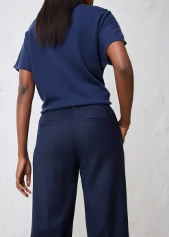 Pantalon évasé avec laine