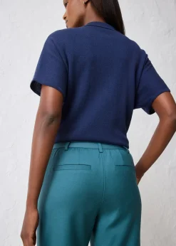 Pantalon évasé avec laine