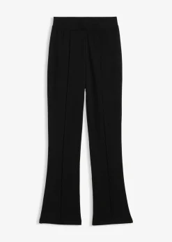 Pantalon évasé en jersey coton épais