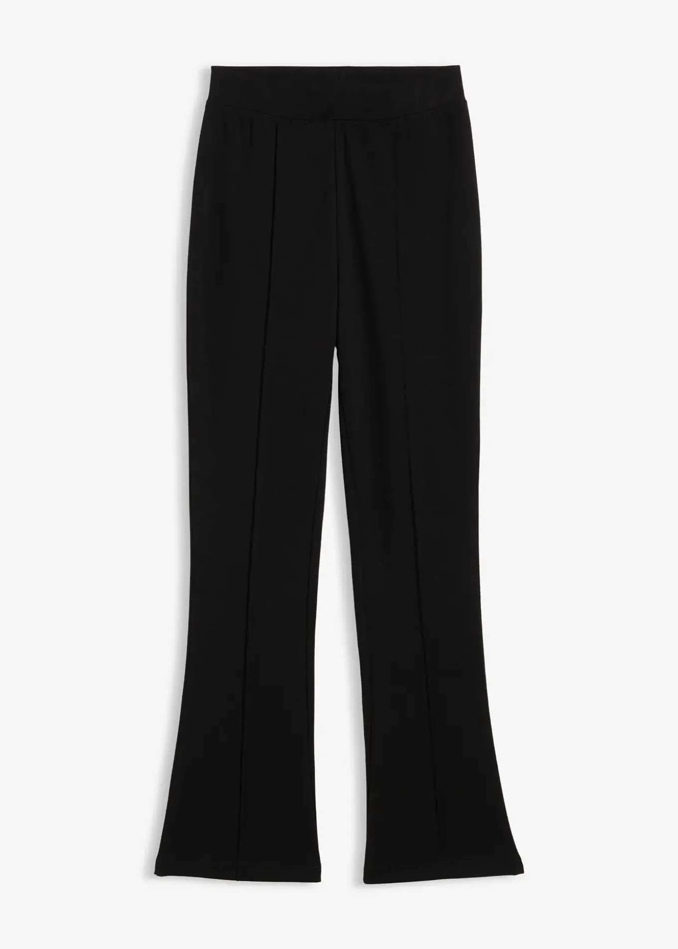 Pantalon évasé en jersey coton épais