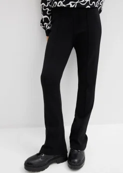 Pantalon évasé en jersey coton épais