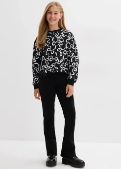 Pantalon évasé en jersey coton épais