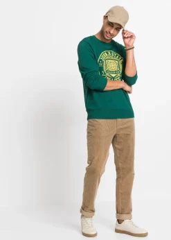 Pantalon velours côtelé extensible Regular Fit, confortable