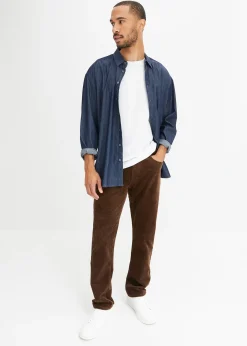 Pantalon velours côtelé extensible Regular Fit, confortable