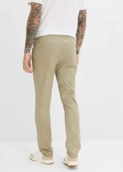 Pantalons taille extensible confortables, regular, à cordon contrastant