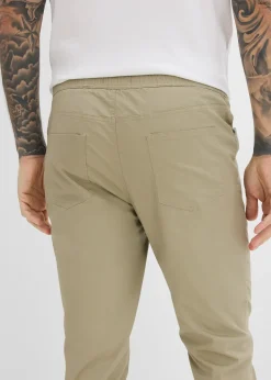 Pantalons taille extensible confortables, regular, à cordon contrastant