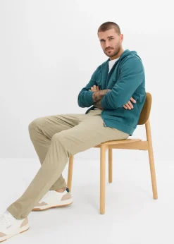 Pantalons taille extensible confortables, regular, à cordon contrastant