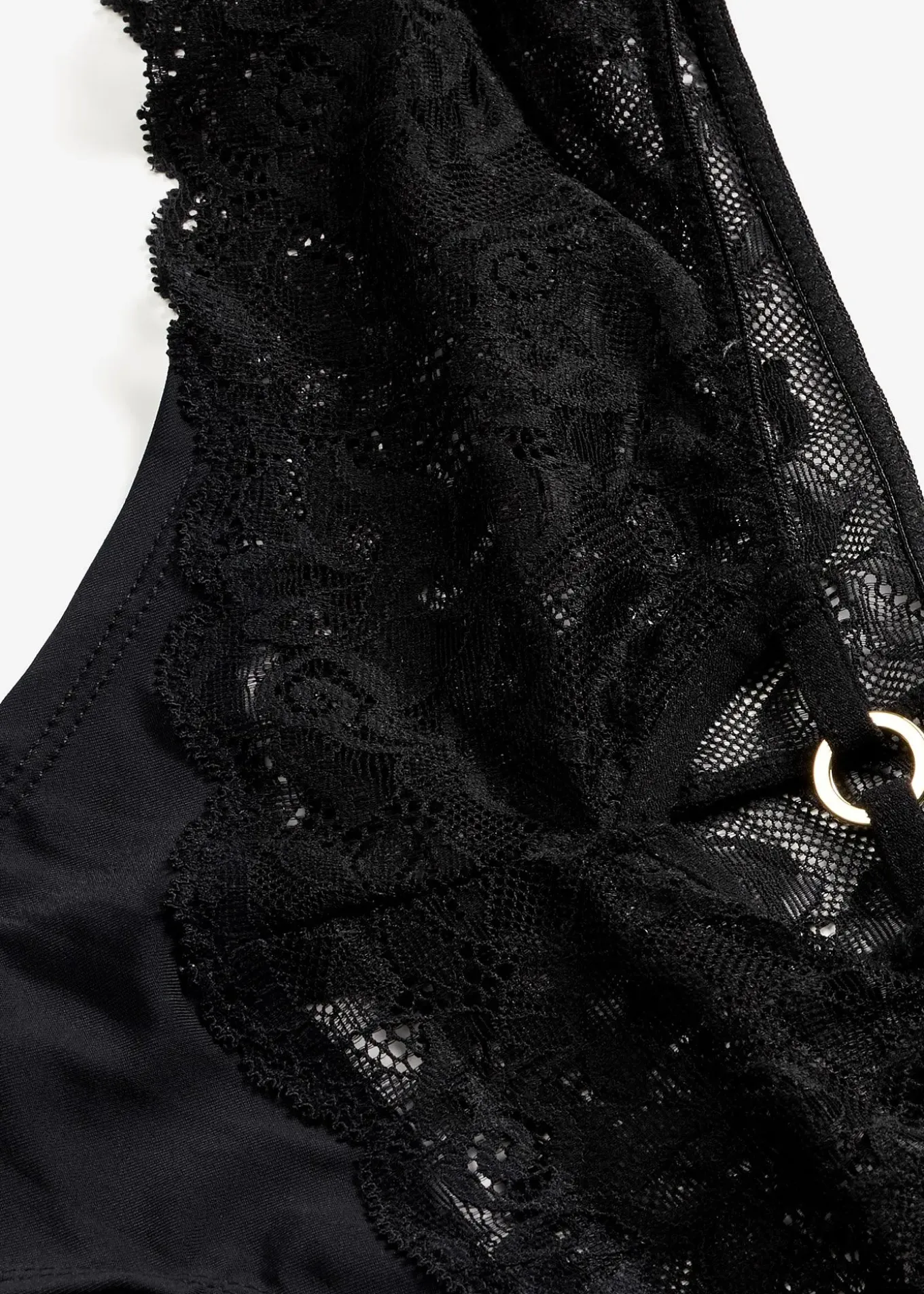 Panty-string à dentelle florale