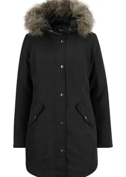 Parka avec fermetures zippées sur le côté