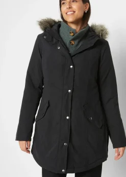 Parka avec fermetures zippées sur le côté