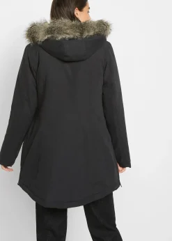 Parka avec fermetures zippées sur le côté