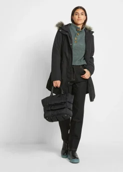 Parka avec fermetures zippées sur le côté