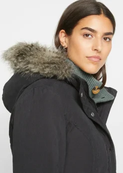 Parka avec fermetures zippées sur le côté