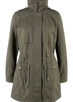 Parka coton avec doublure jersey