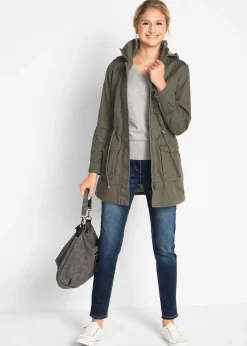 Parka coton avec doublure jersey