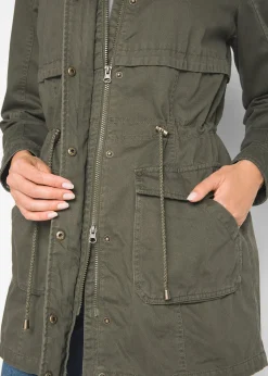 Parka coton avec doublure jersey