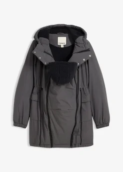Parka de grossesse et de portage doublée sherpa